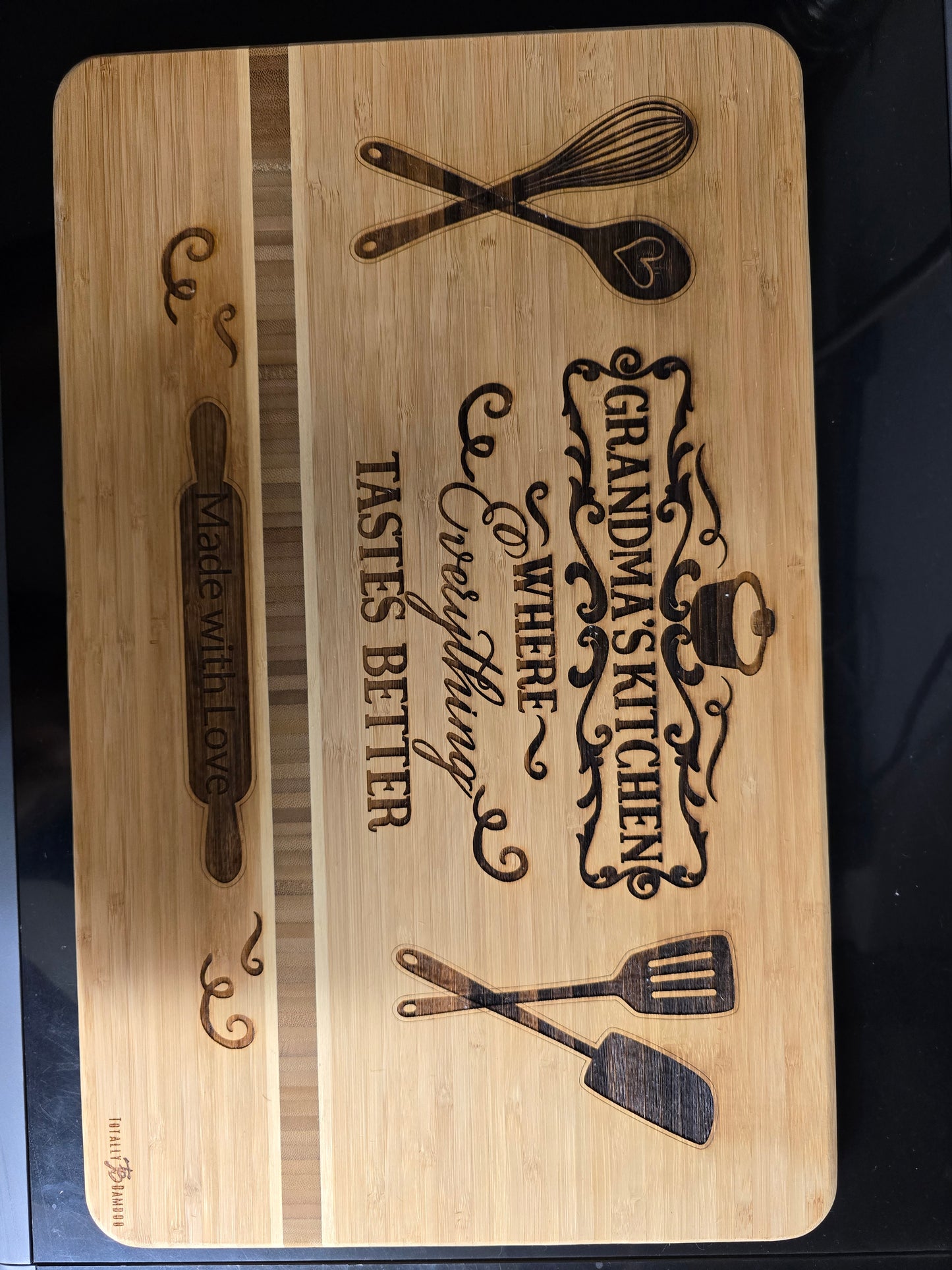 Wood "Grandma's Kitchen" Cutting Board